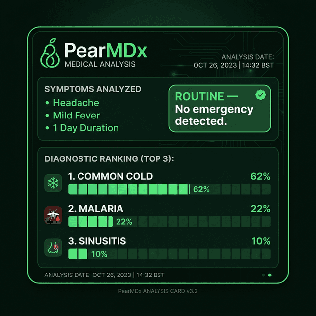 PearMDx Assesses Urgency