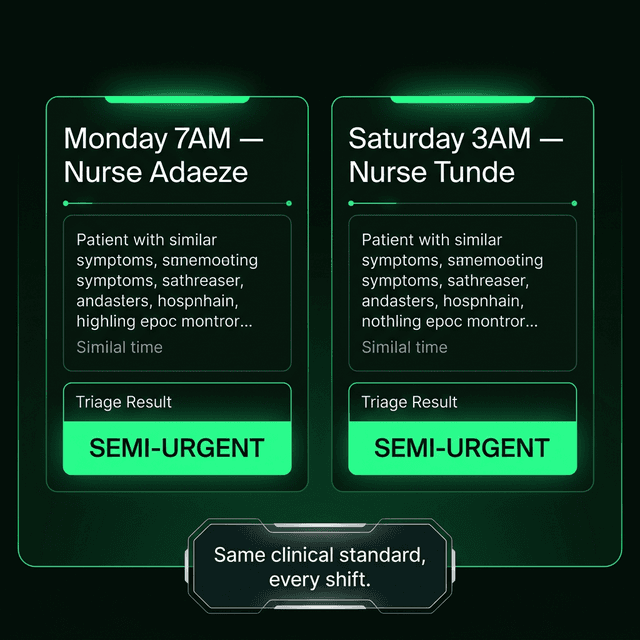 Same Clinical Standard, Every Shift