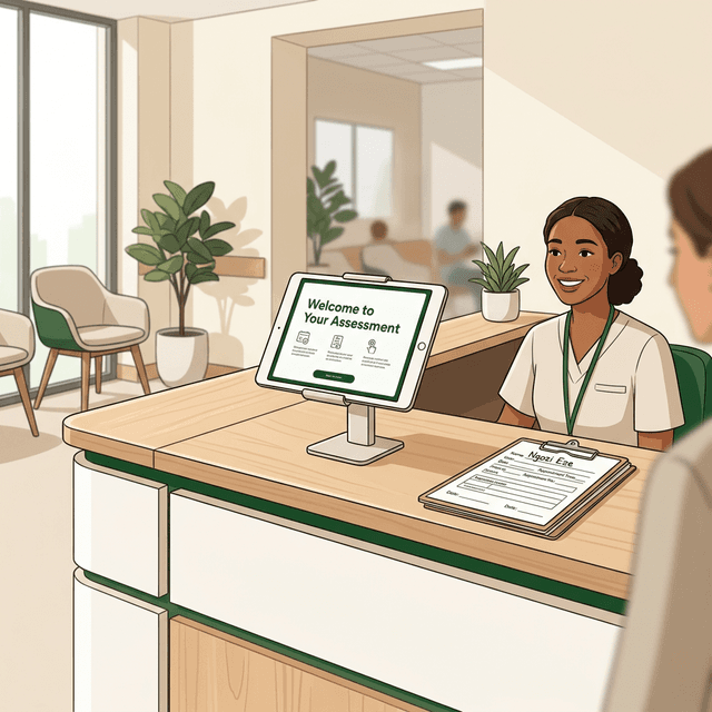 Patient Arrives at Reception